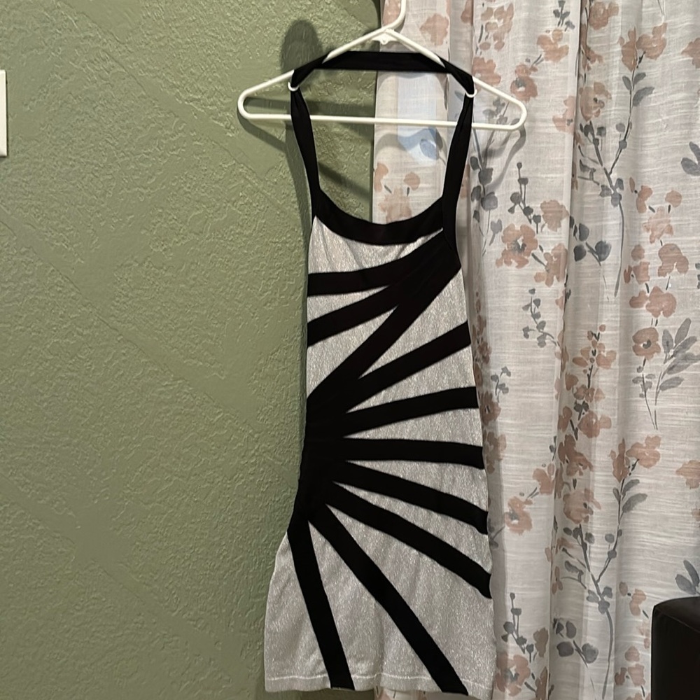 Bebe S halter bandage dress worn once